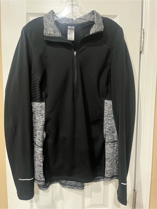 Champion Sweaters - Champion Black Pullover V-Neck with Heather Gray Accents